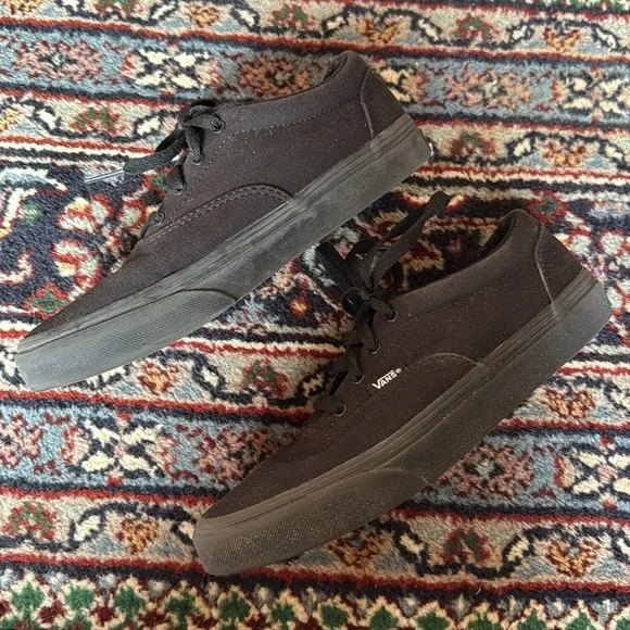 Vans Authentic Skate Shoe Black Monochrome - Picture 5 of 9